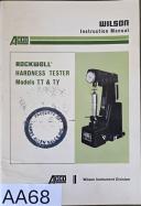 Rockwell-Wilson Rockwell Hardness Tester Manual – Models TT & TY-TT & TY-01